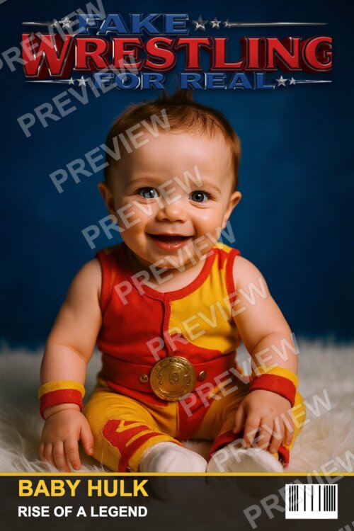 Sample wrestling trading card
